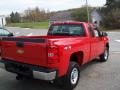 2009 Victory Red Chevrolet Silverado 2500HD Work Truck Extended Cab 4x4  photo #6