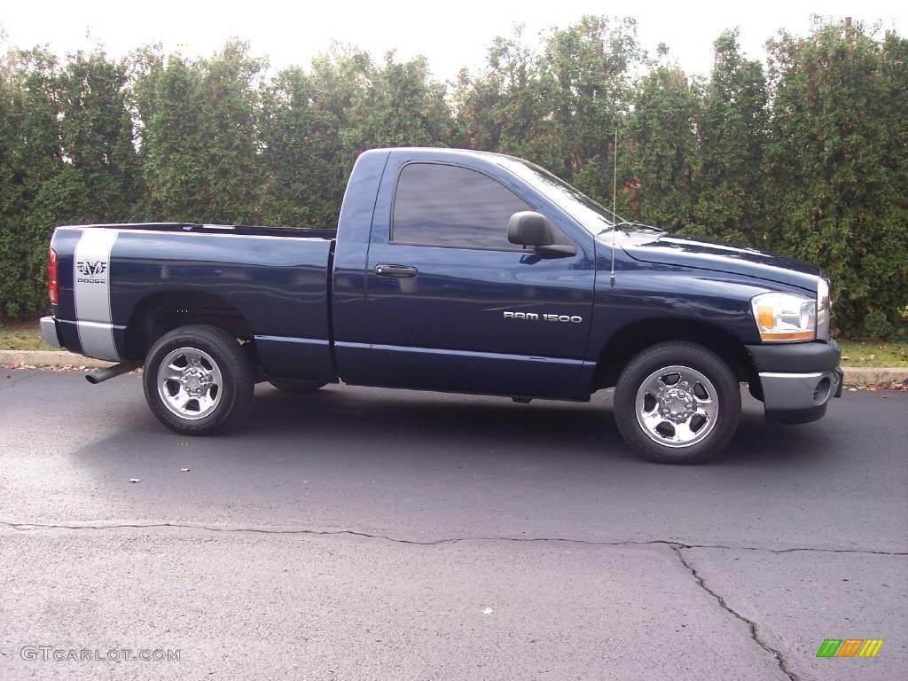 2006 Ram 1500 ST Regular Cab - Patriot Blue Pearl / Medium Slate Gray photo #14