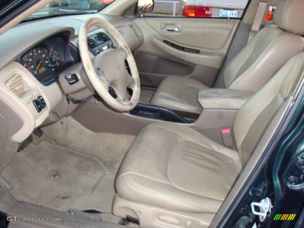 1998 Accord EX V6 Sedan - New Dark Green Pearl / Ivory photo #7