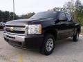 2009 Black Chevrolet Silverado 1500 LS Crew Cab 4x4  photo #2