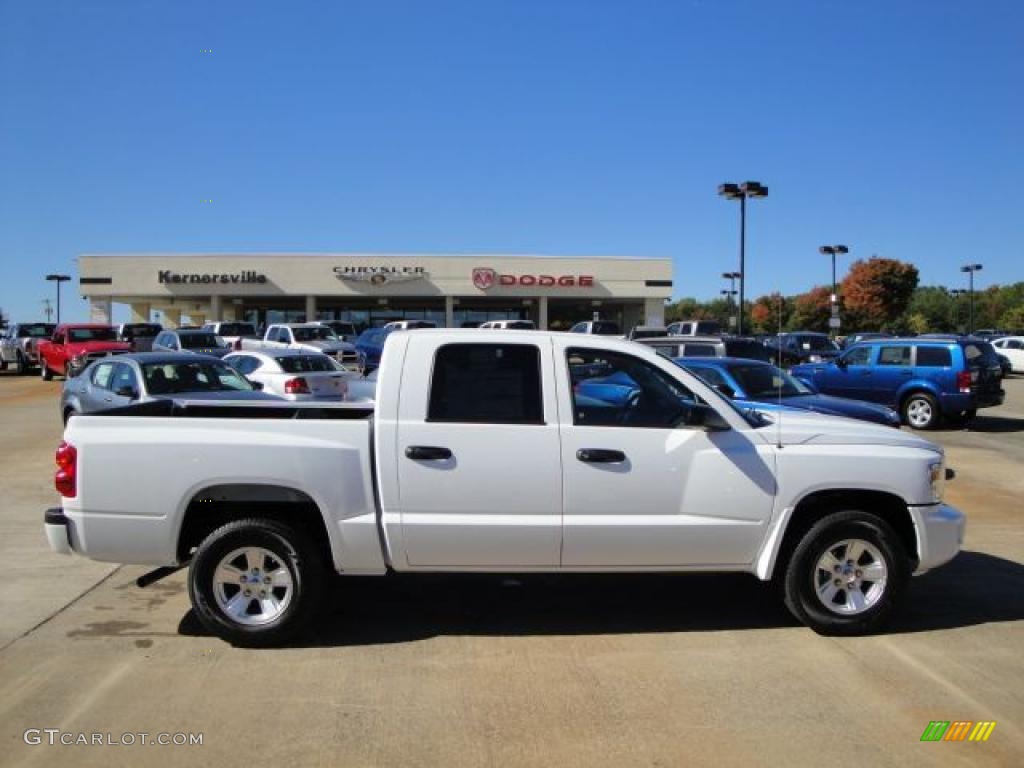 2010 Dakota ST Crew Cab - Stone White / Dark Slate Gray/Medium Slate Gray photo #6