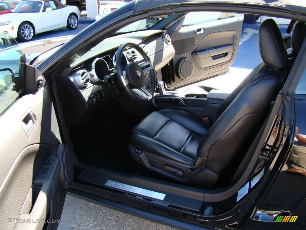 2007 Mustang V6 Premium Convertible - Black / Dark Charcoal photo #9