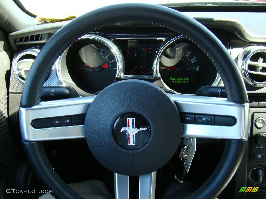 2007 Mustang V6 Premium Convertible - Black / Dark Charcoal photo #15