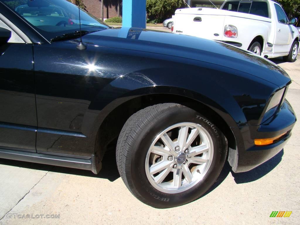 2007 Mustang V6 Premium Convertible - Black / Dark Charcoal photo #19
