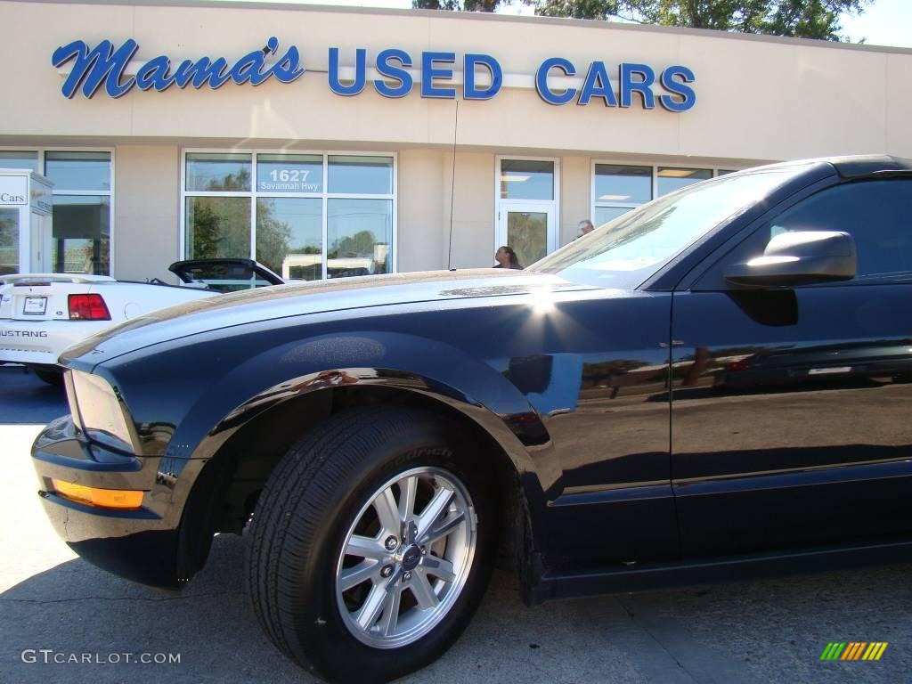 2007 Mustang V6 Premium Convertible - Black / Dark Charcoal photo #20