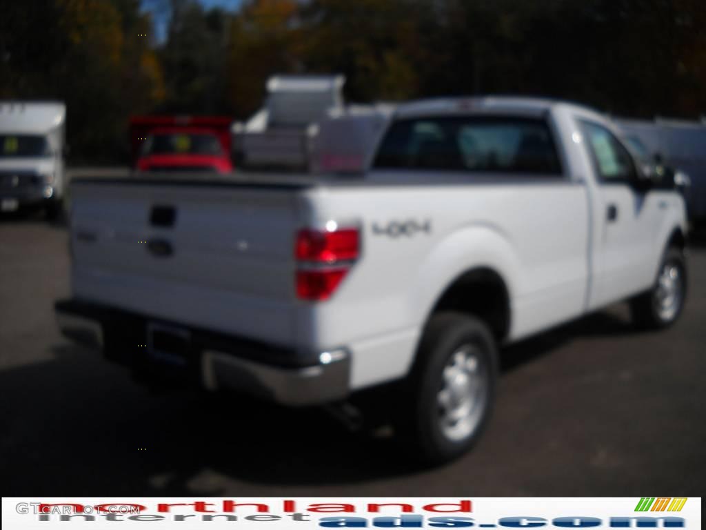 2010 F150 XL Regular Cab 4x4 - Oxford White / Medium Stone photo #6