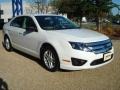 2010 White Suede Ford Fusion S  photo #7