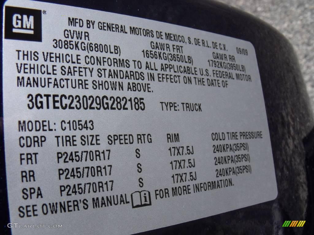 2009 Sierra 1500 SLE Crew Cab - Midnight Blue Metallic / Ebony photo #22