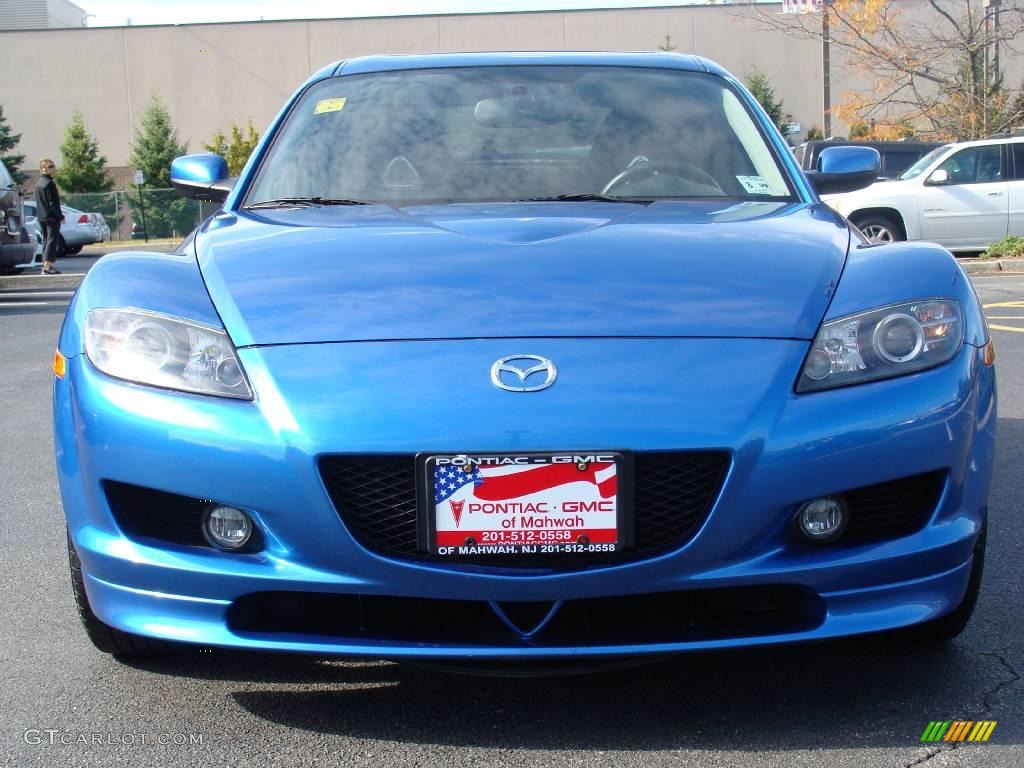 Winning Blue Metallic Mazda RX-8