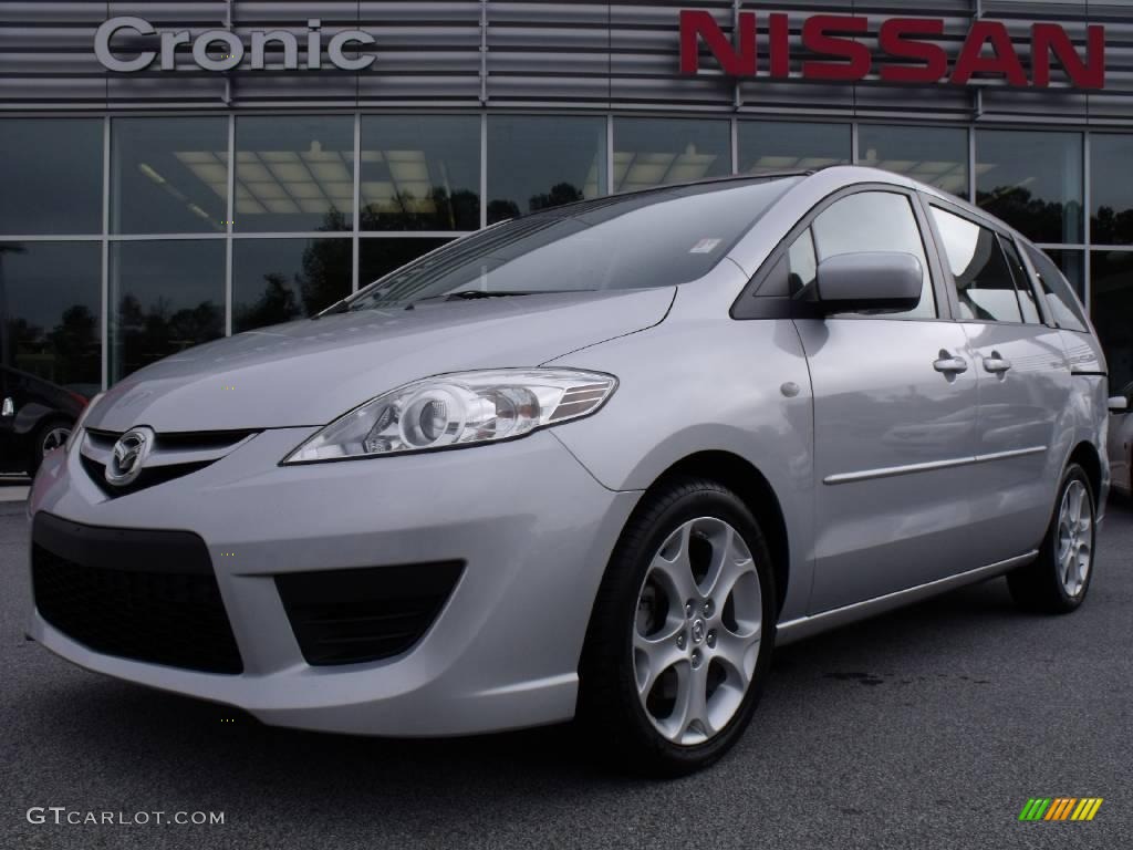 2008 MAZDA5 Sport - Sunlight Silver / Black photo #1