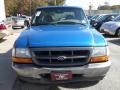 1999 Bright Atlantic Blue Metallic Ford Ranger XL Extended Cab  photo #2