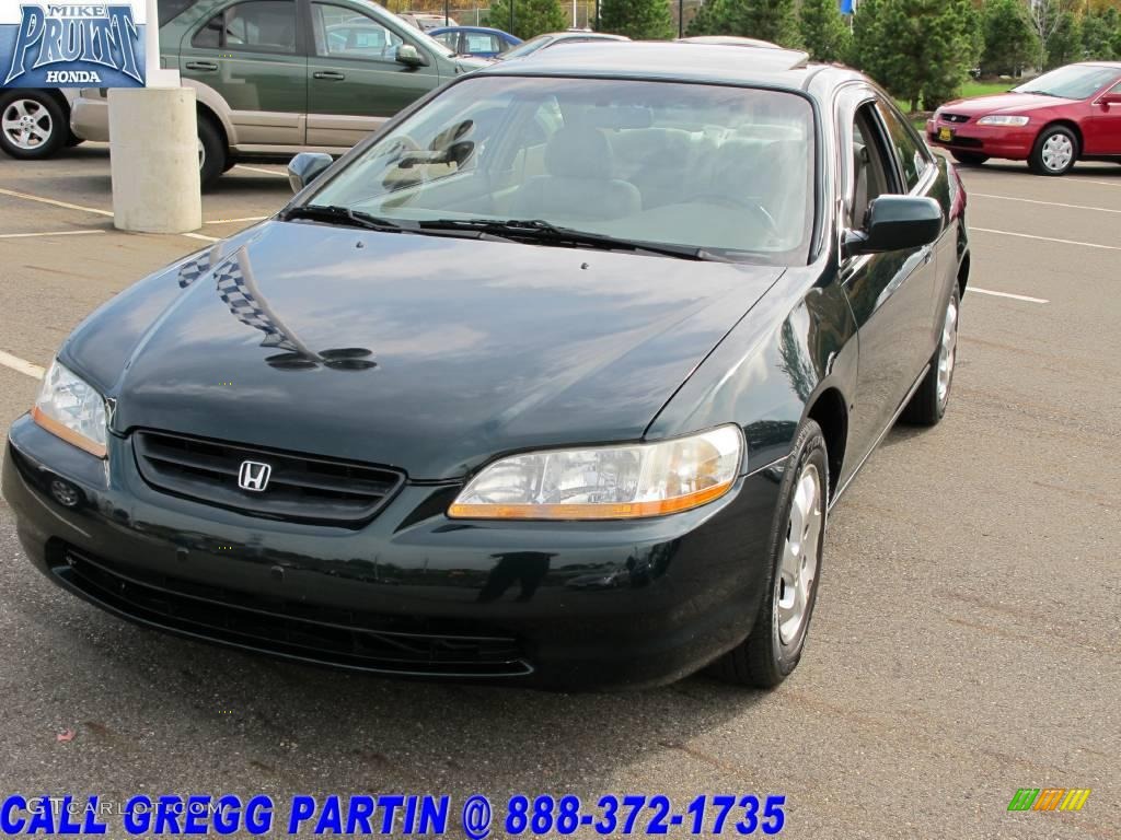 1999 Accord EX-L Coupe - Dark Emerald Pearl / Ivory photo #3