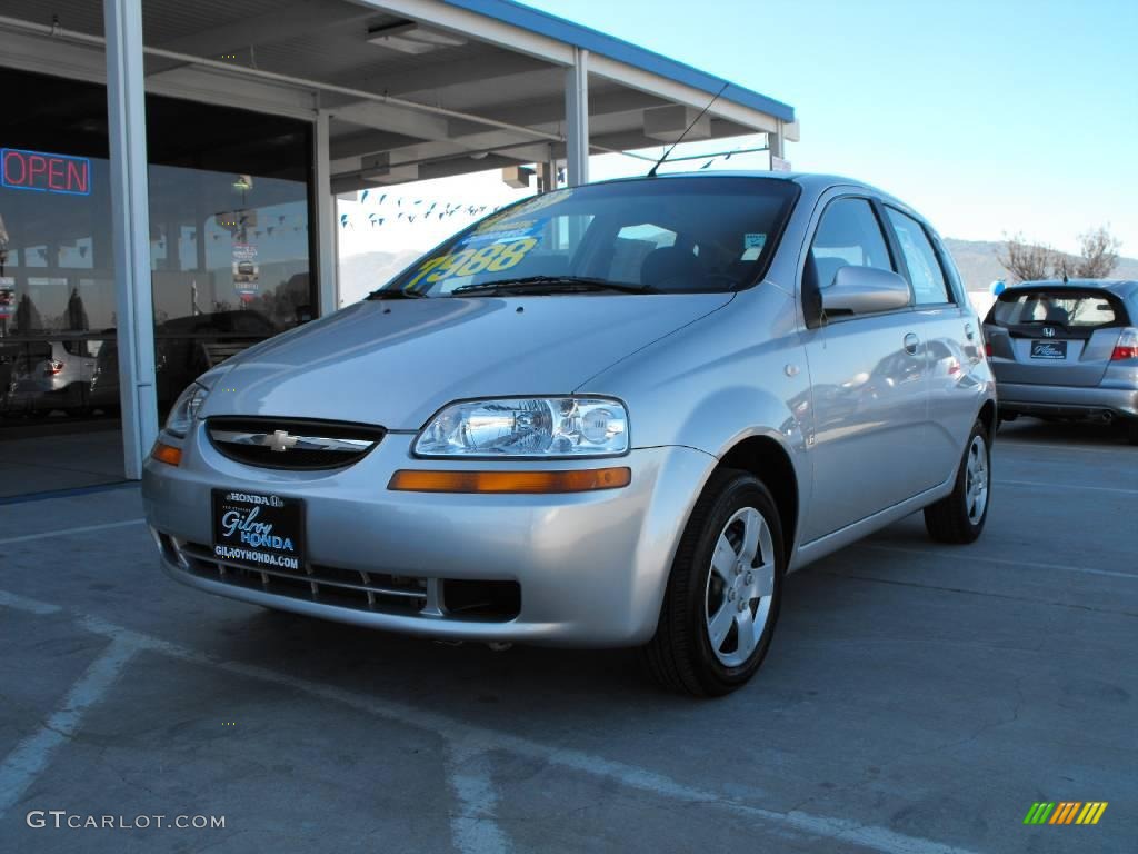 2007 Aveo 5 Hatchback - Cosmic Silver / Charcoal Black photo #1