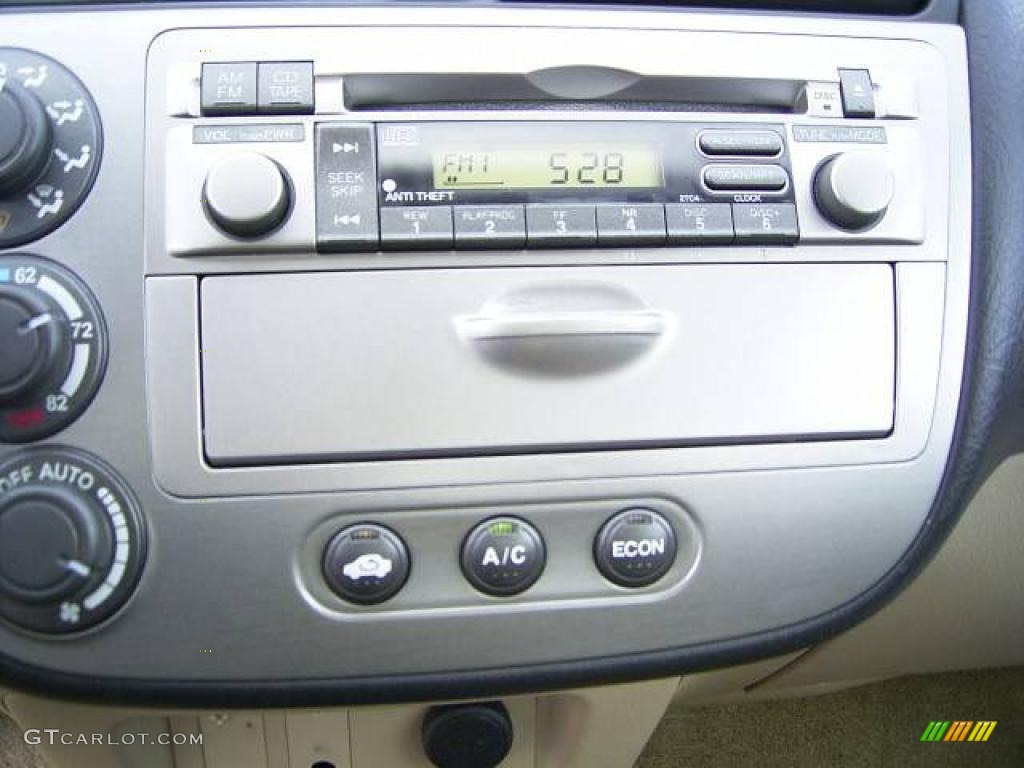 2003 Civic Hybrid Sedan - Taffeta White / Beige photo #23