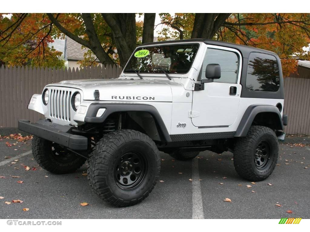 2004 Wrangler Rubicon 4x4 - Bright Silver Metallic / Dark Slate Gray photo #2