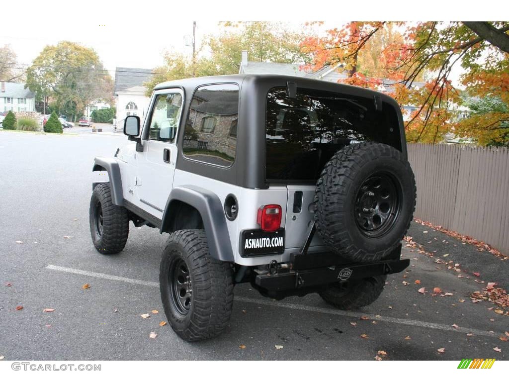 2004 Wrangler Rubicon 4x4 - Bright Silver Metallic / Dark Slate Gray photo #4