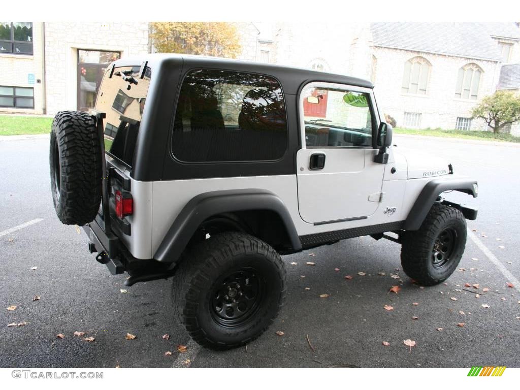 2004 Wrangler Rubicon 4x4 - Bright Silver Metallic / Dark Slate Gray photo #6