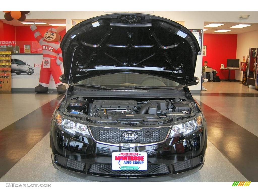 2010 Forte EX - Ebony Black / Coffee photo #37