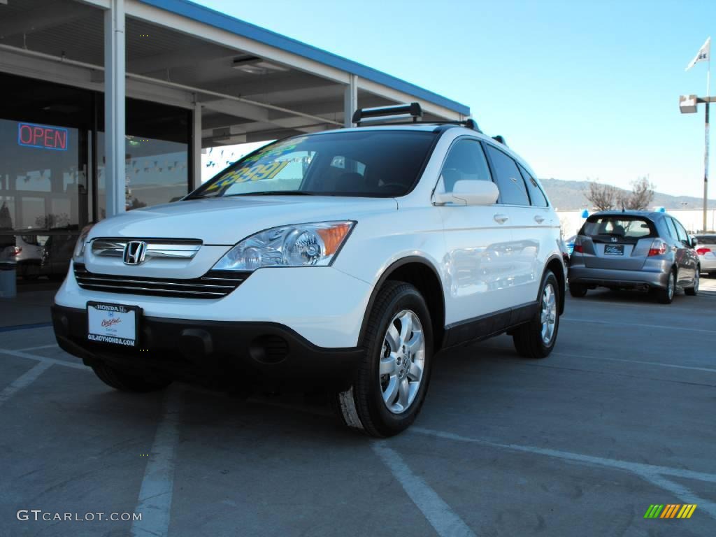 2007 CR-V EX-L 4WD - Taffeta White / Gray photo #1