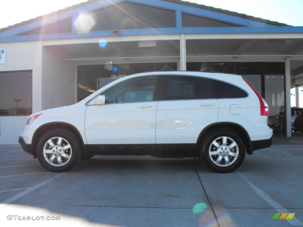 2007 CR-V EX-L 4WD - Taffeta White / Gray photo #8
