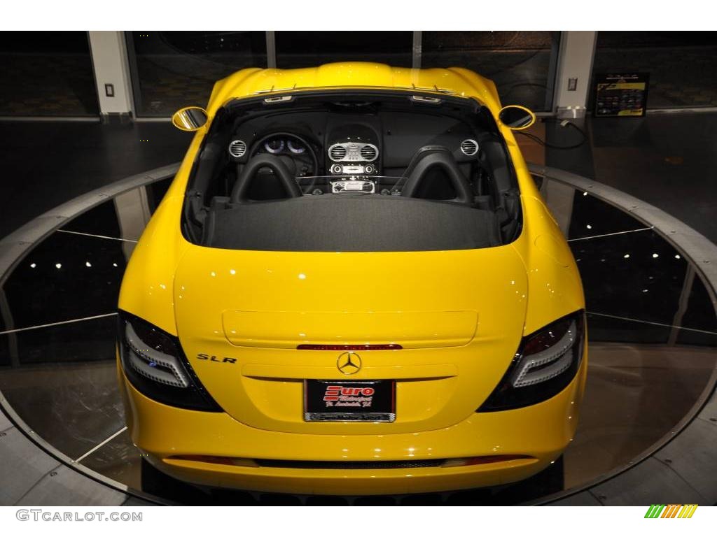 2008 SLR McLaren Roadster - Yellow / Black photo #6