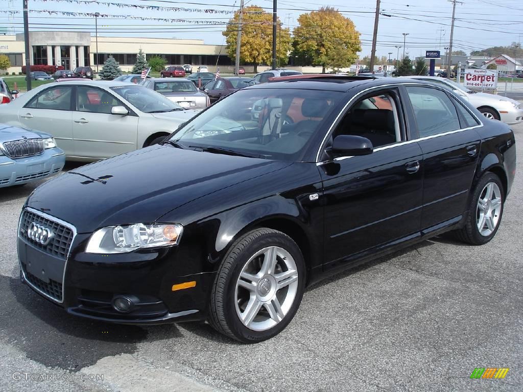 2008 A4 2.0T quattro Sedan - Brilliant Black / Black photo #1