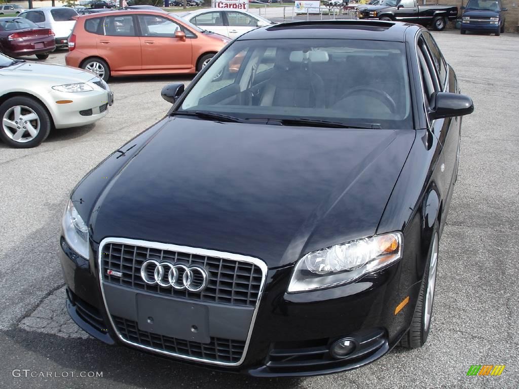 2008 A4 2.0T quattro Sedan - Brilliant Black / Black photo #2