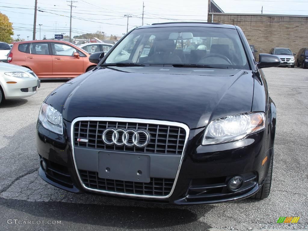 2008 A4 2.0T quattro Sedan - Brilliant Black / Black photo #3