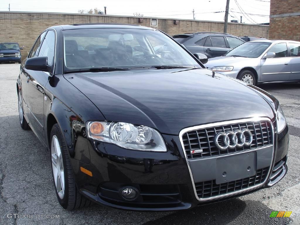 2008 A4 2.0T quattro Sedan - Brilliant Black / Black photo #4