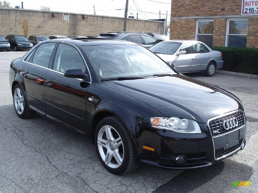 2008 A4 2.0T quattro Sedan - Brilliant Black / Black photo #5