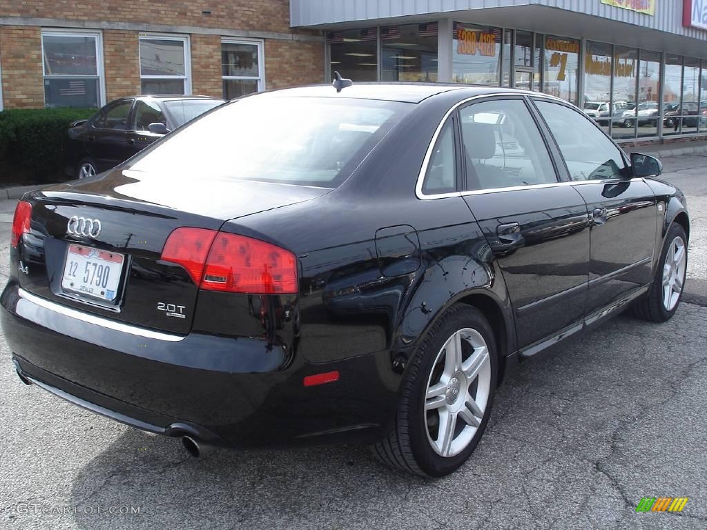 2008 A4 2.0T quattro Sedan - Brilliant Black / Black photo #6