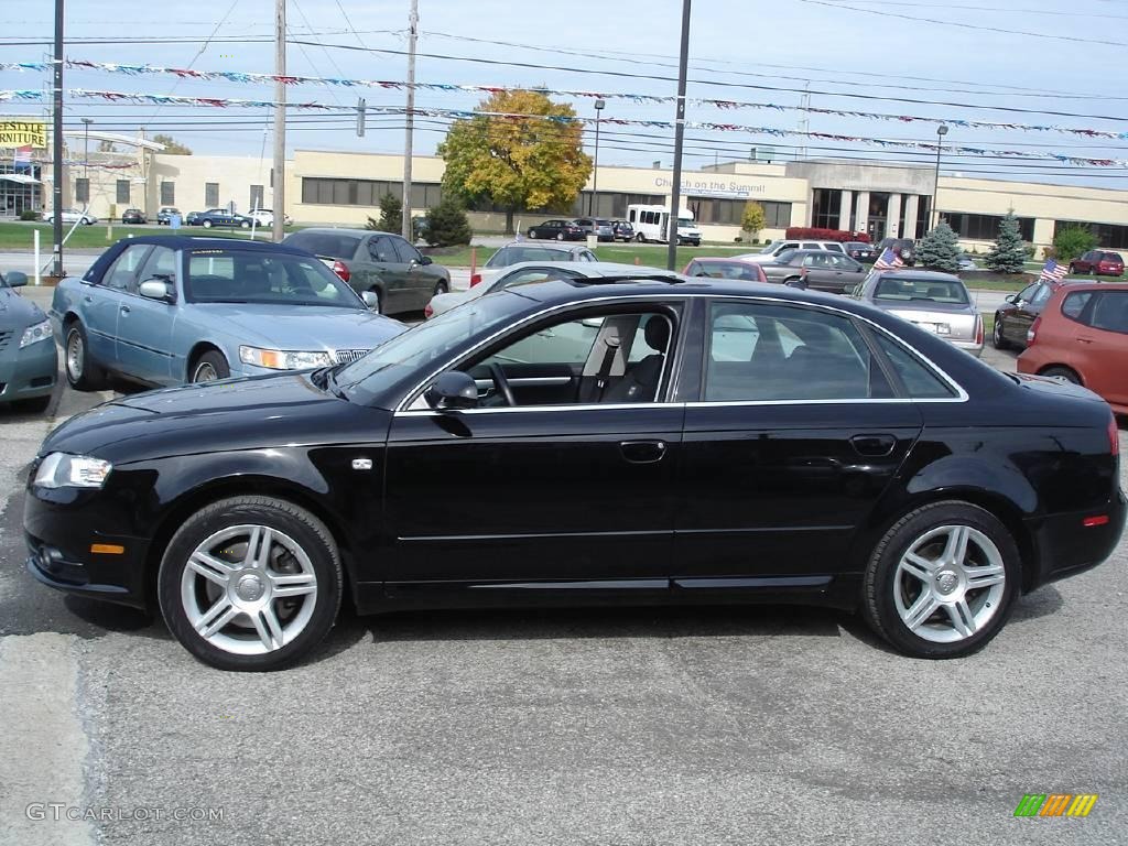 2008 A4 2.0T quattro Sedan - Brilliant Black / Black photo #9