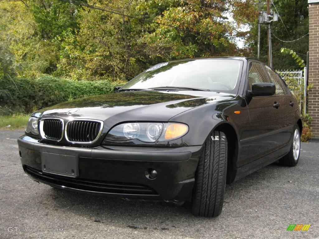 2003 3 Series 325i Sedan - Jet Black / Sand photo #4