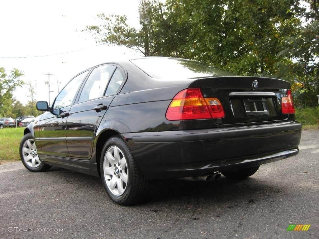 2003 3 Series 325i Sedan - Jet Black / Sand photo #6