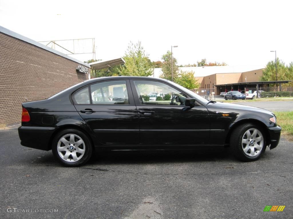 2003 3 Series 325i Sedan - Jet Black / Sand photo #9