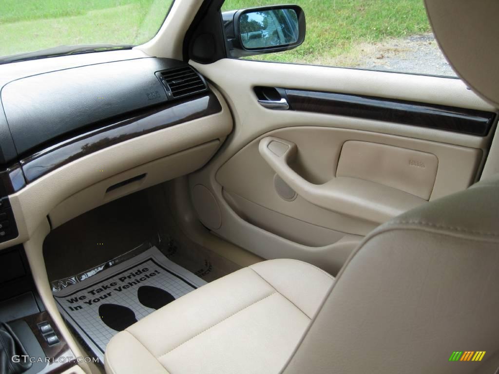 2003 3 Series 325i Sedan - Jet Black / Sand photo #12