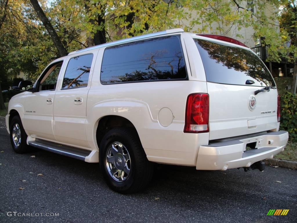 2005 Escalade ESV AWD - White Diamond / Shale photo #4