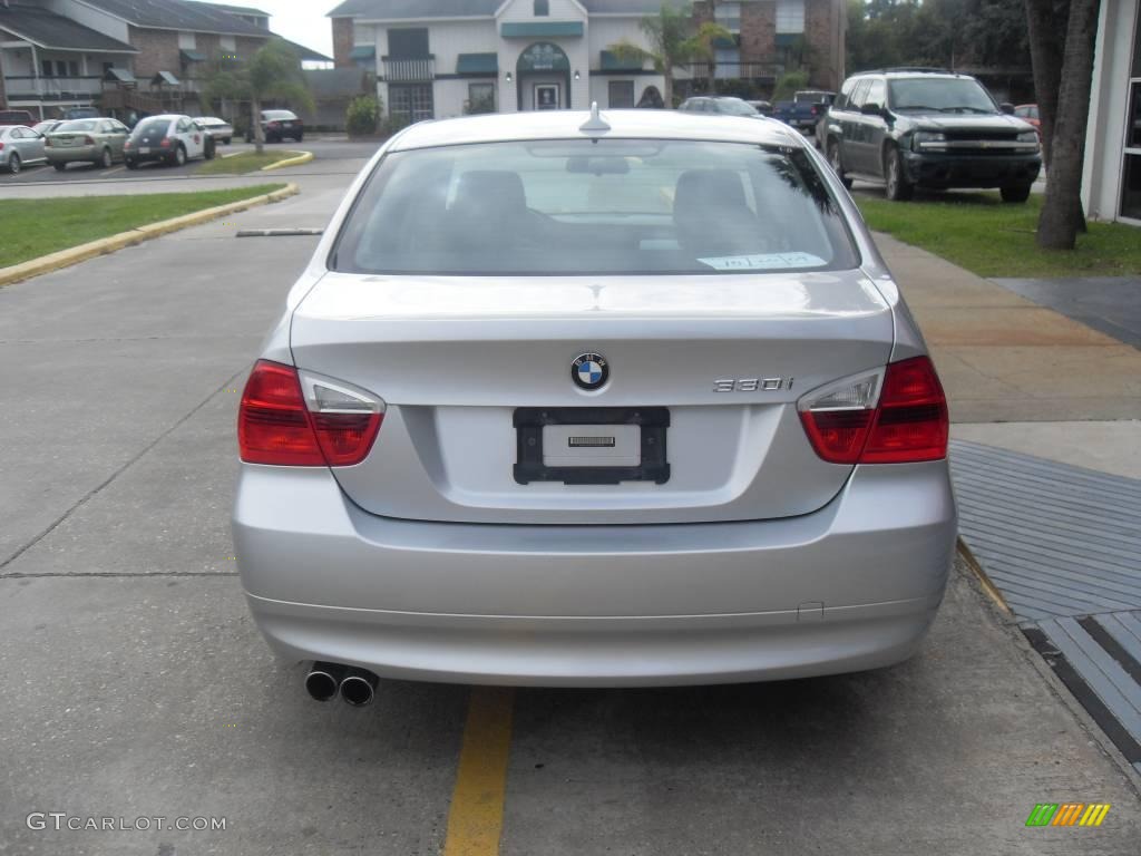 2006 3 Series 330i Sedan - Titanium Silver Metallic / Black photo #2