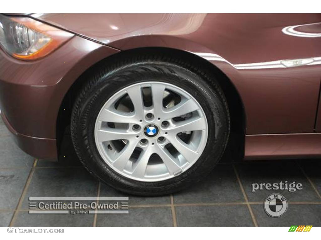 2007 3 Series 328i Sedan - Barrique Red Metallic / Beige photo #8