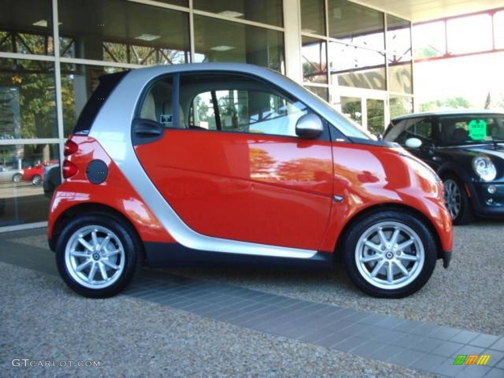 2008 fortwo passion coupe - Rally Red / Design Beige photo #6