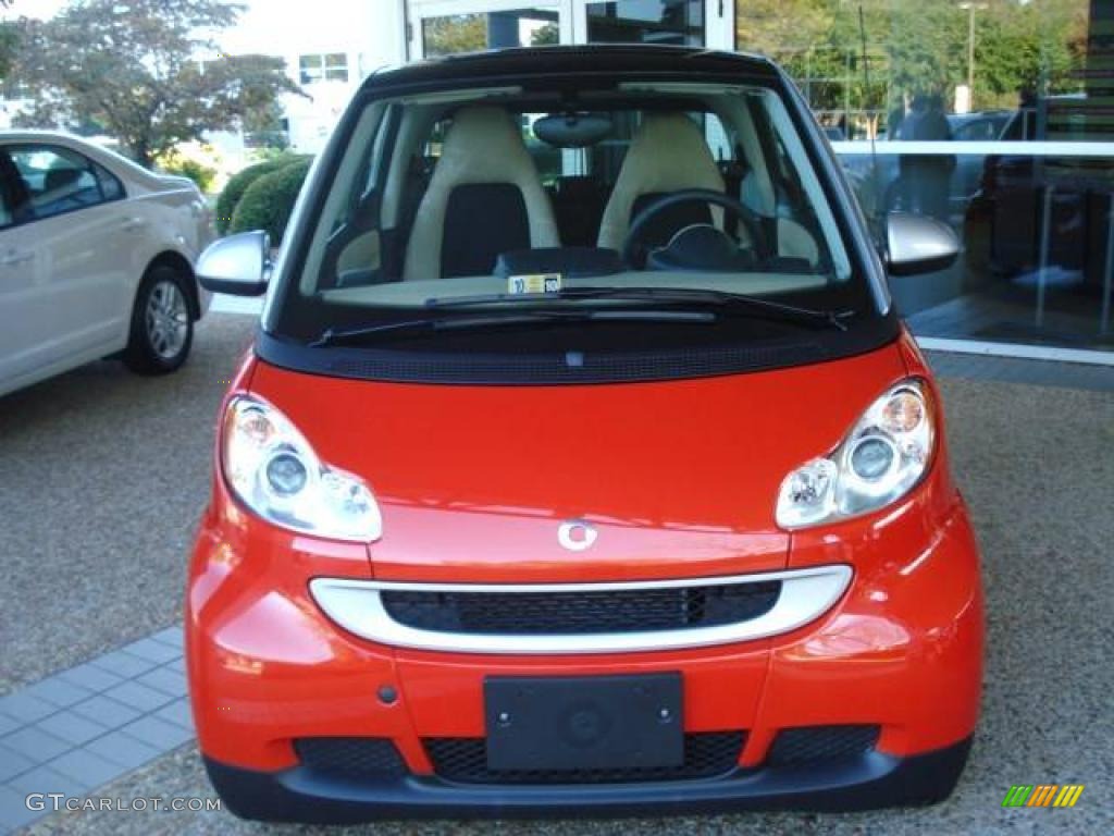 2008 fortwo passion coupe - Rally Red / Design Beige photo #8