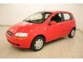 2007 Victory Red Chevrolet Aveo 5 LS Hatchback  photo #3