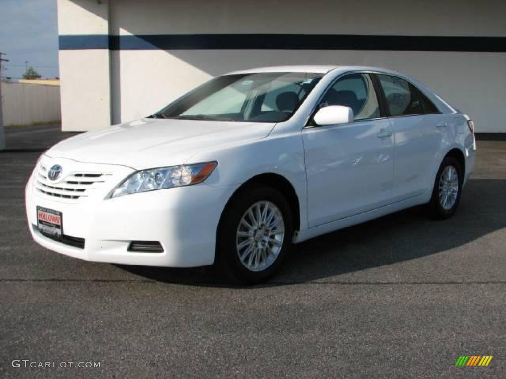 Super White Toyota Camry