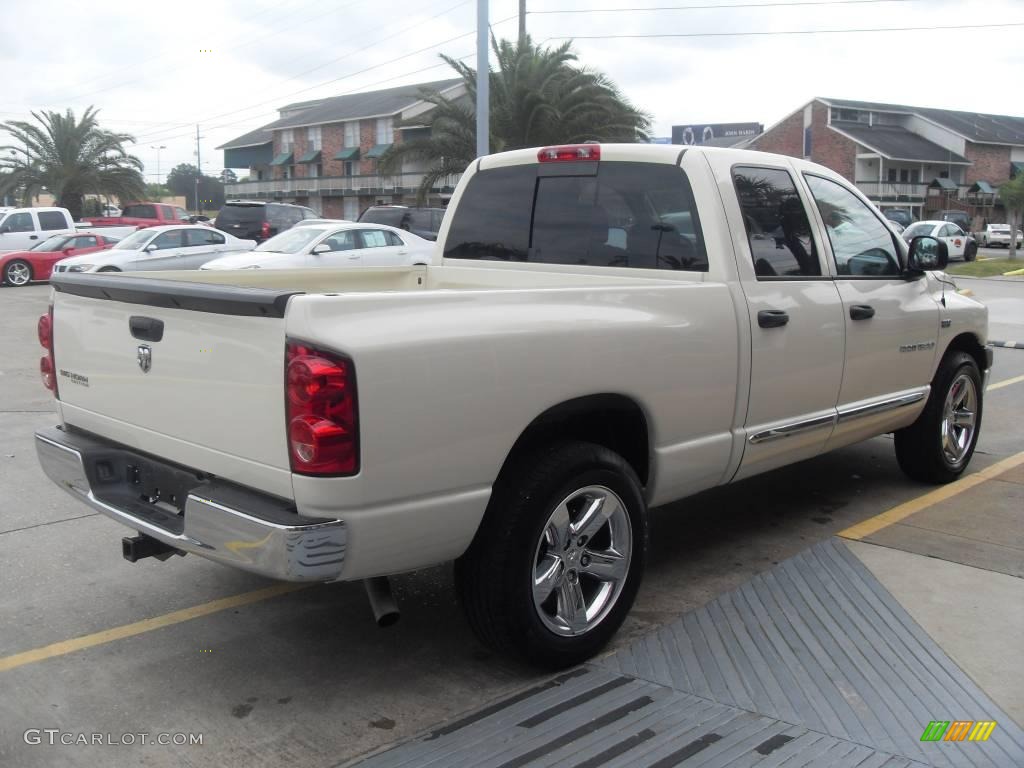 2007 Ram 1500 Big Horn Edition Quad Cab - Bright White / Medium Slate Gray photo #4