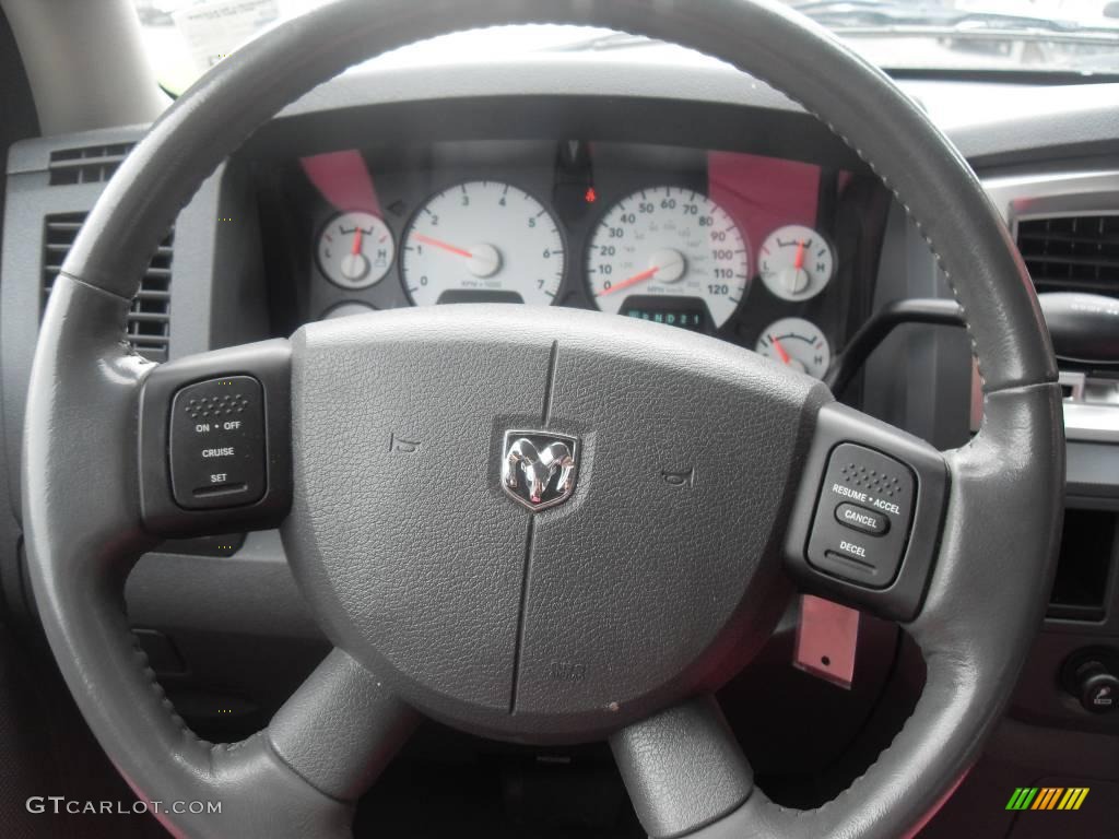 2007 Ram 1500 Big Horn Edition Quad Cab - Bright White / Medium Slate Gray photo #7