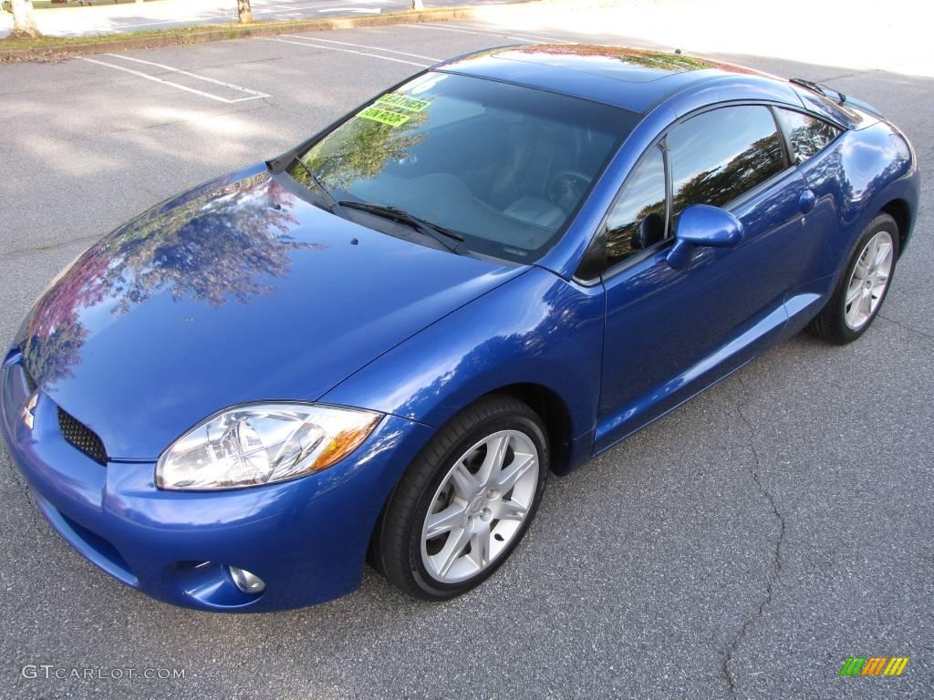 2006 Eclipse GT Coupe - UV Blue Pearl / Dark Charcoal photo #24