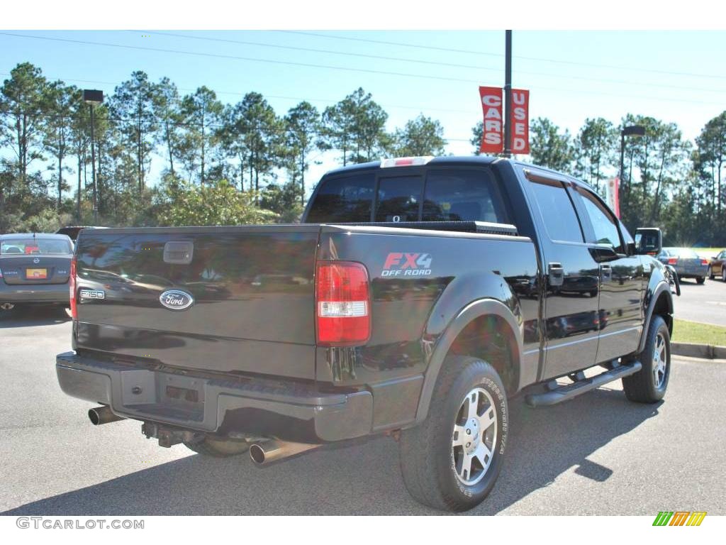 2005 F150 FX4 SuperCrew 4x4 - Black / Black photo #4