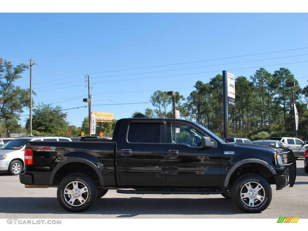 2005 F150 FX4 SuperCrew 4x4 - Black / Black photo #5