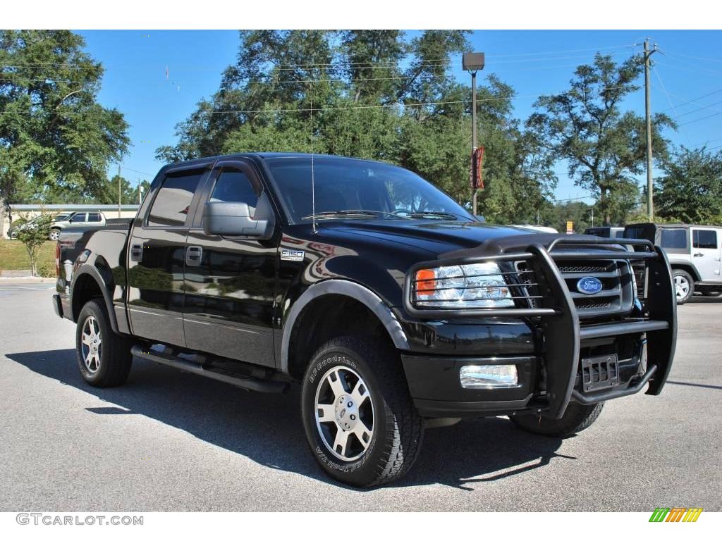 2005 F150 FX4 SuperCrew 4x4 - Black / Black photo #6