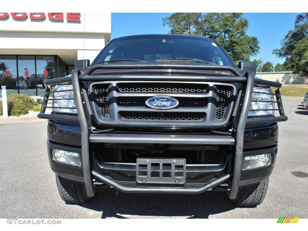 2005 F150 FX4 SuperCrew 4x4 - Black / Black photo #7